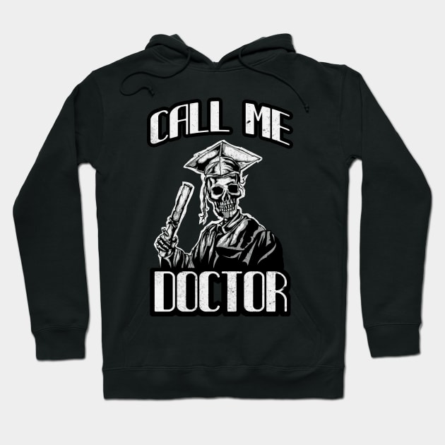 Doctorate Gift Mortarboard Funny Doctor Hoodie by Foxxy Merch